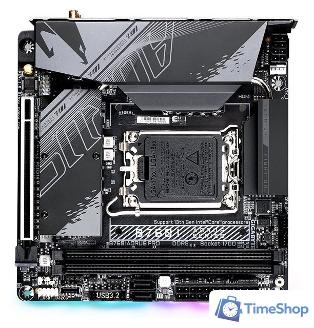 Материнская плата Gigabyte B760I Aorus Pro (rev. 1.x) - Изображение №3 — Интернет-магазин Time-Shop
