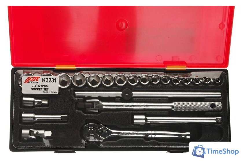 Набор трещотка с головками JTC JTC-K3231 (23 предмета) - Изображение №2 — Интернет-магазин Time-Shop