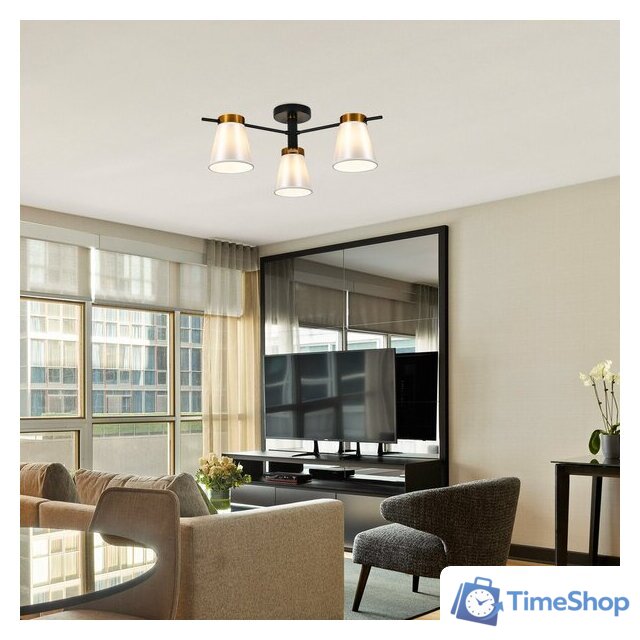 Люстра средней высоты Escada 120005/3R ES0000056 (Black/Gold) - Изображение №4 — Интернет-магазин Time-Shop