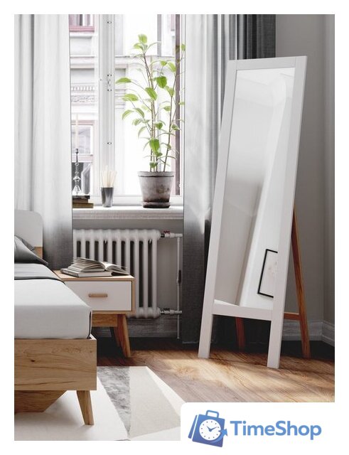 Кровать Мебельград Калгари 1600 (дуб натуральный светлый/белый матовый) - Изображение №6 — Интернет-магазин Time-Shop