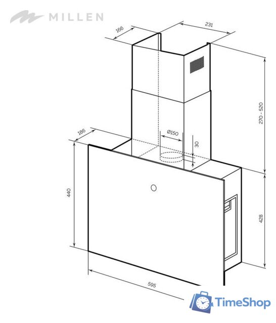 Кухонная вытяжка Millen MKHG 602 BL - Изображение №15 — Интернет-магазин Time-Shop