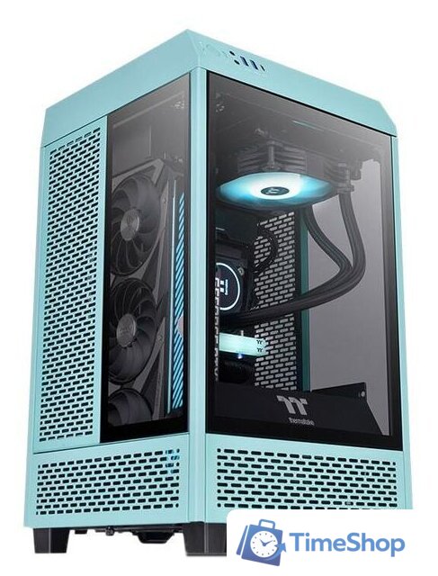 Корпус Thermaltake The Tower 100 Mini Turquoise CA-1R3-00SBWN-00 - Изображение №1 — Интернет-магазин Time-Shop