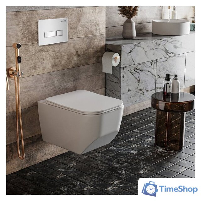 Унитаз подвесной Roxen Porto One Rimless 6 в 1 StounFix Dual Fresh 639404 (белое стекло) - Изображение №11 — Интернет-магазин Time-Shop