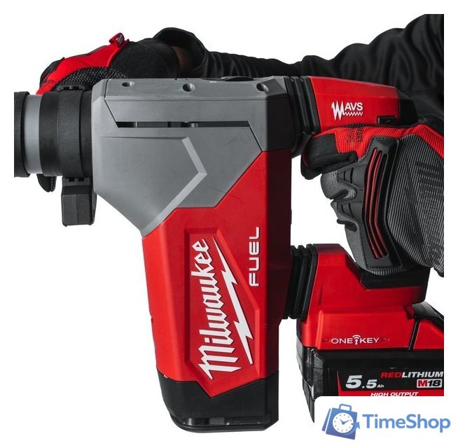 Перфоратор Milwaukee M18 ONE FHPX-0X Fuel 4933478495 (без АКБ, кейс) - Изображение №2 — Интернет-магазин Time-Shop