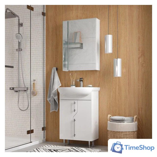  Volna Тумба с умывальником Bruno 50.2D Рива 50 (напольная) - Изображение №6 — Интернет-магазин Time-Shop