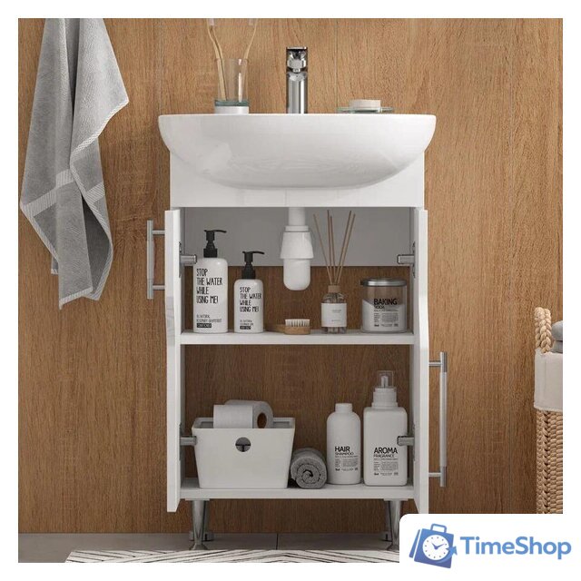  Volna Тумба с умывальником Bruno 50.2D Рива 50 (напольная) - Изображение №5 — Интернет-магазин Time-Shop