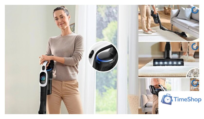 Пылесос Bosch Unlimited 10 BCS1041WAC - Изображение №4 — Интернет-магазин Time-Shop