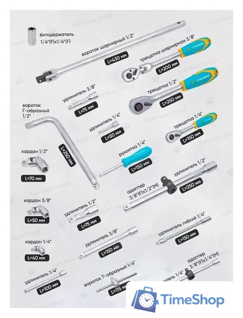 Универсальный набор инструментов ILOforce IF-41421-5(57953) - Изображение №12 — Интернет-магазин Time-Shop