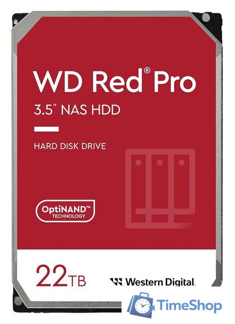 Жесткий диск WD Red Pro 22TB WD221KFGX - Изображение №1 — Интернет-магазин Time-Shop