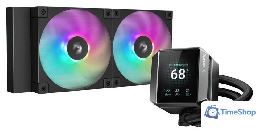 Система жидкостного охлаждения для процессора DeepCool Mystique 240 ARGB R-LX550-BKADSNC-G-1 - Изображение №1 — Интернет-магазин Time-Shop