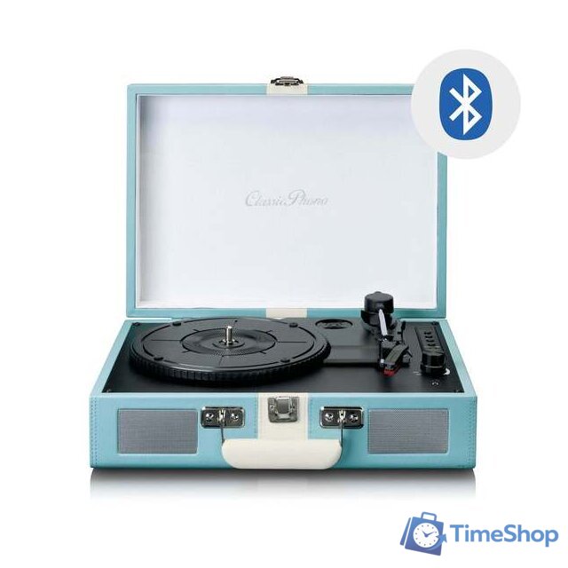Виниловый проигрыватель Lenco TT-110 (голубой/белый) - Изображение №3 — Интернет-магазин Time-Shop