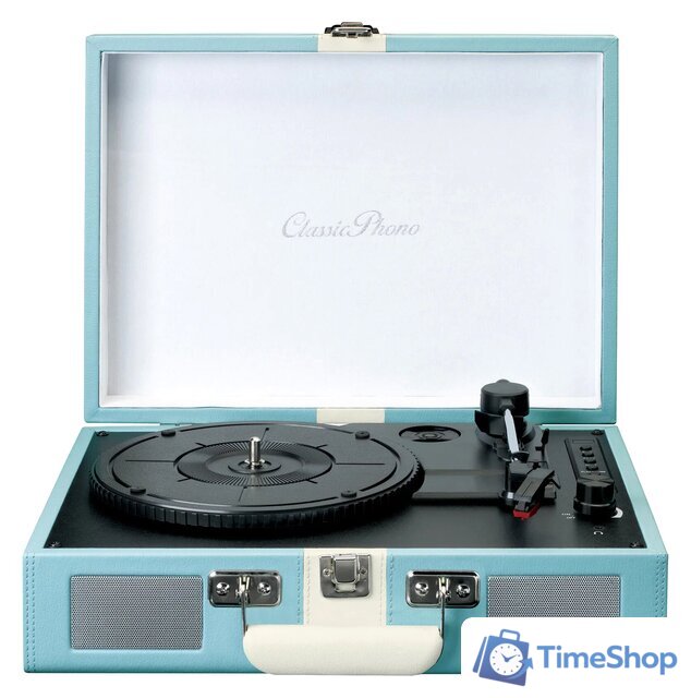 Виниловый проигрыватель Lenco TT-110 (голубой/белый) - Изображение №1 — Интернет-магазин Time-Shop