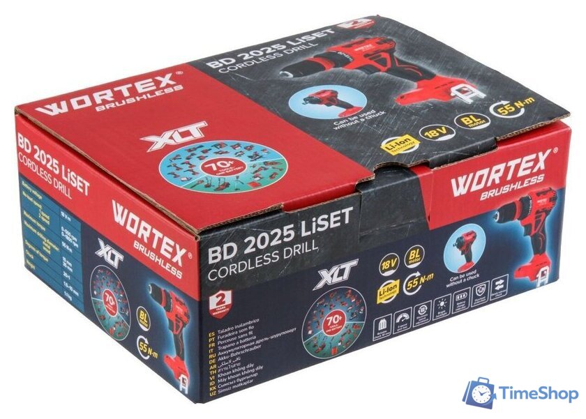 Дрель-шуруповерт Wortex BD 2025 LiSET ALL1 XLT Solo 1325842 (без АКБ) - Изображение №10 — Интернет-магазин Time-Shop