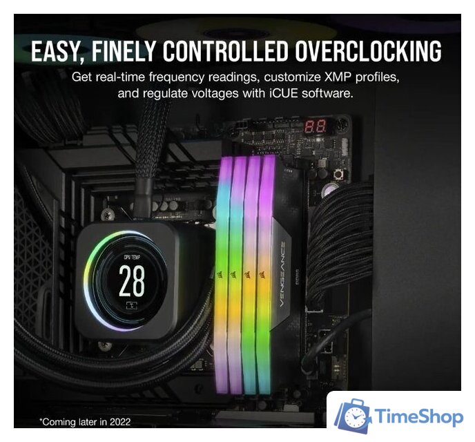 Оперативная память Corsair Vengeance RGB 2x16ГБ DDR5 5200 МГц CMH32GX5M2B5200C40 - Изображение №5 — Интернет-магазин Time-Shop