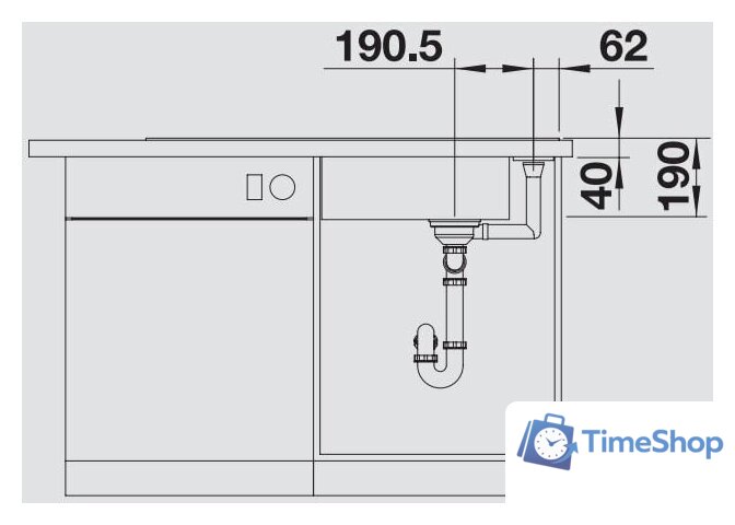 Кухонная мойка Blanco Axia III XL 6 S 525858 (черный) - Изображение №5 — Интернет-магазин Time-Shop