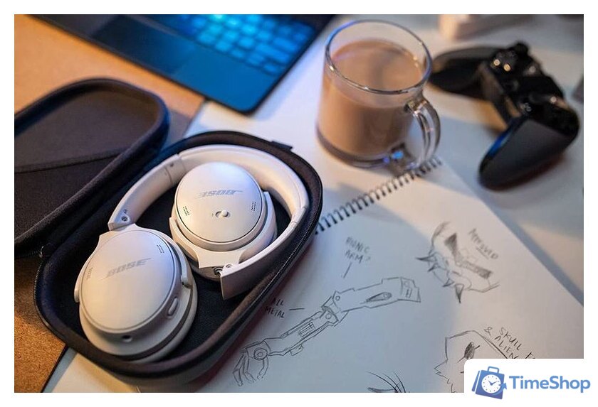 Наушники Bose QuietComfort 45 (белый) - Изображение №4 — Интернет-магазин Time-Shop