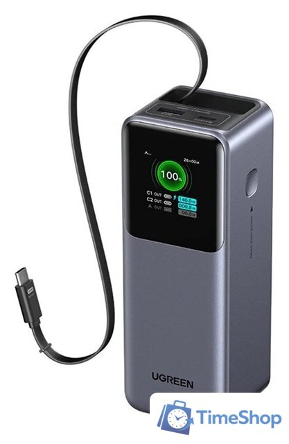 Внешний аккумулятор Ugreen PB726 95670B 20000mAh (серый) - Изображение №4 — Интернет-магазин Time-Shop