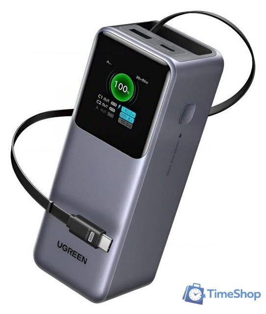 Внешний аккумулятор Ugreen PB726 95670B 20000mAh (серый) - Изображение №5 — Интернет-магазин Time-Shop