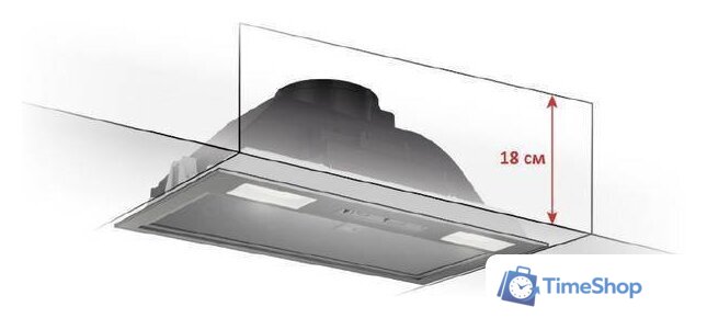 Кухонная вытяжка Elikor Pandora 52П-450 КВ 231044 (серый) - Изображение №2 — Интернет-магазин Time-Shop