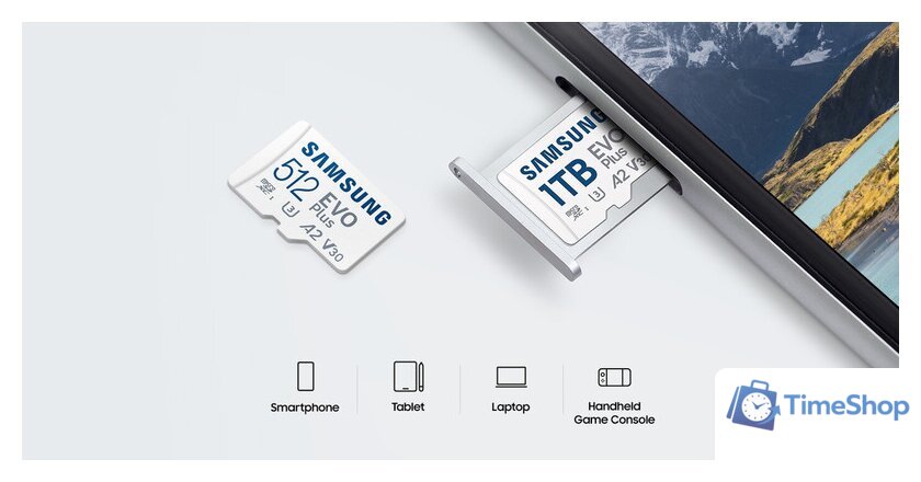 Карта памяти Samsung EVO Plus 2024 microSDXC 512GB (с адаптером) - Изображение №4 — Интернет-магазин Time-Shop