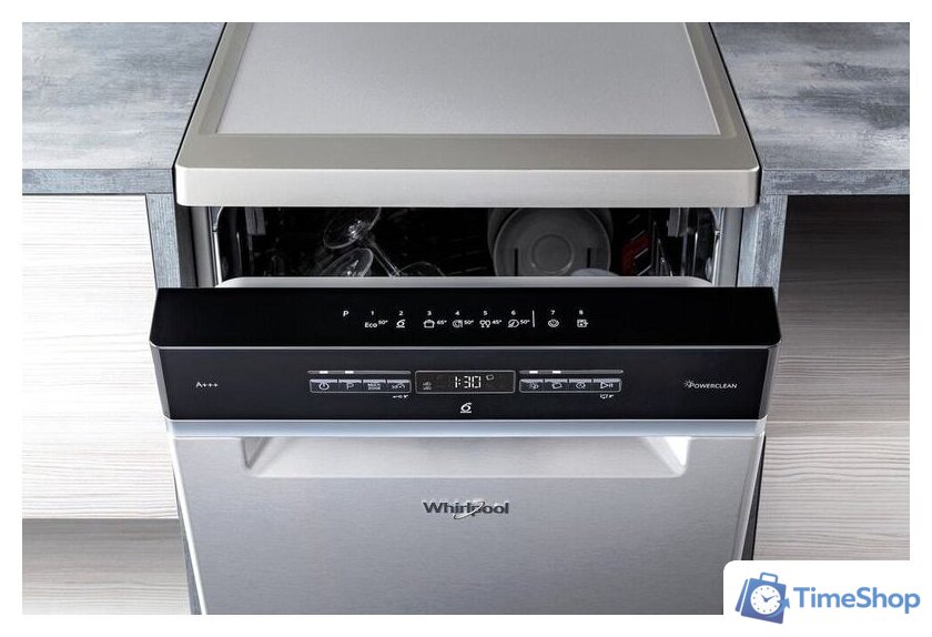 Отдельностоящая посудомоечная машина Whirlpool WSFO 3O23 PFX - Изображение №15 — Интернет-магазин Time-Shop
