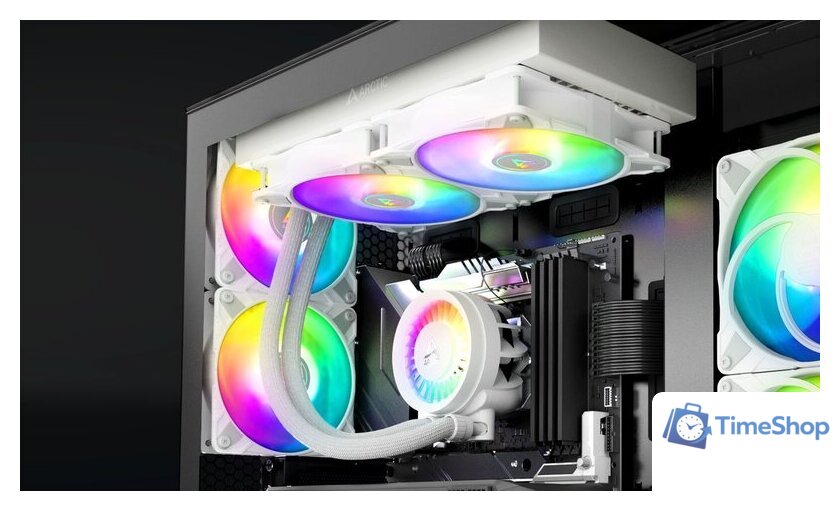 Система жидкостного охлаждения для процессора Arctic Liquid Freezer III 280 A-RGB White ACFRE00151A - Изображение №11 — Интернет-магазин Time-Shop