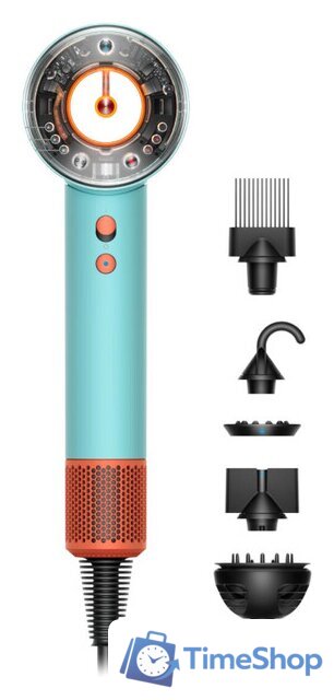 Фен Dyson HD16 Supersonic Nural Curly+Coily (евровилка, керамическая патина/топаз) - Изображение №1 — Интернет-магазин Time-Shop