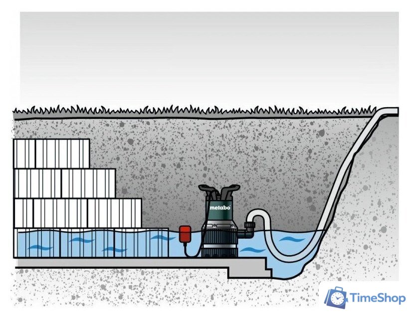Дренажный насос Metabo Tps 16000 S Combi 0251600000 - Изображение №9 — Интернет-магазин Time-Shop