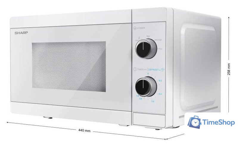 Микроволновая печь Sharp YC-MS01E-C - Изображение №4 — Интернет-магазин Time-Shop