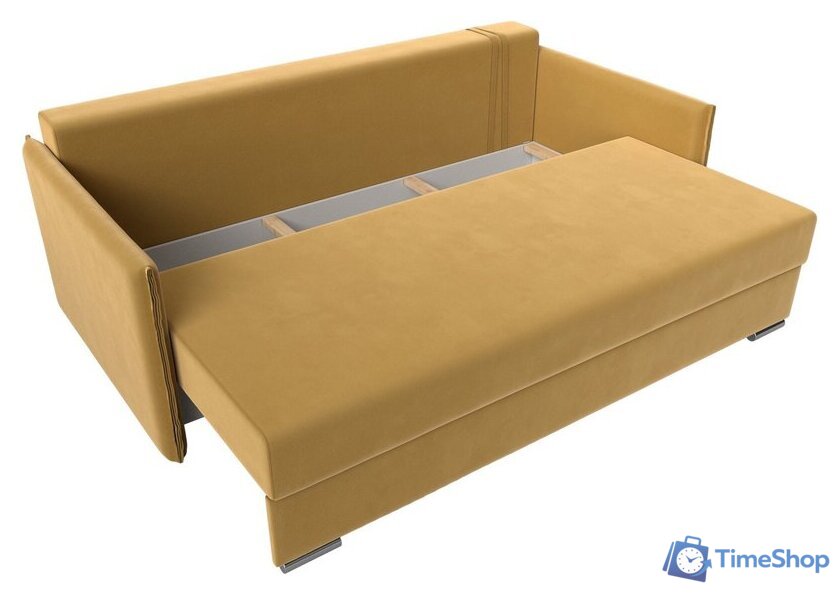 Диван Лига диванов Сайгон 348 (микровельвет желтый) - Изображение №7 — Интернет-магазин Time-Shop