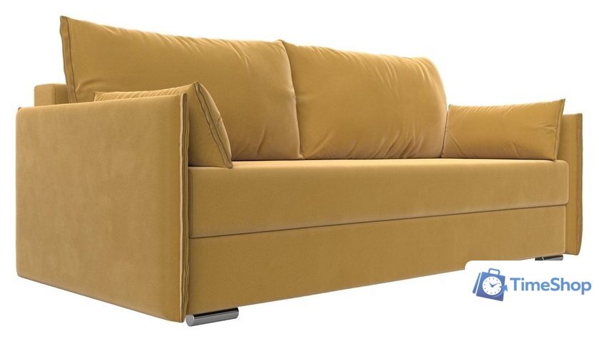 Диван Лига диванов Сайгон 348 (микровельвет желтый) - Изображение №1 — Интернет-магазин Time-Shop