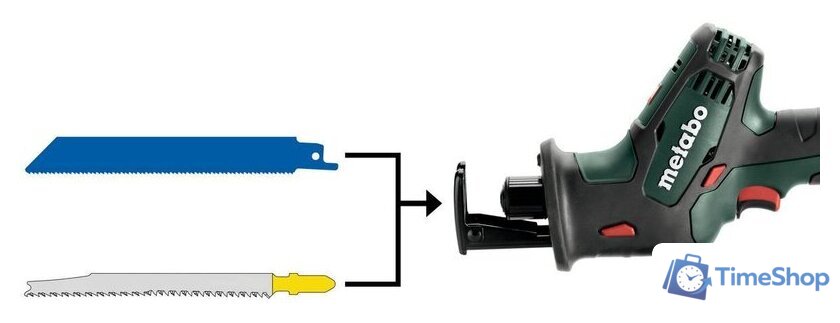 Сабельная пила Metabo SSE 18 LTX Compact 602266500 (с 2-мя АКБ 2 Ач, кейс) - Изображение №5 — Интернет-магазин Time-Shop