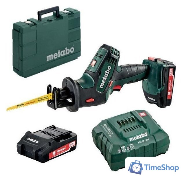 Сабельная пила Metabo SSE 18 LTX Compact 602266500 (с 2-мя АКБ 2 Ач, кейс) - Изображение №1 — Интернет-магазин Time-Shop