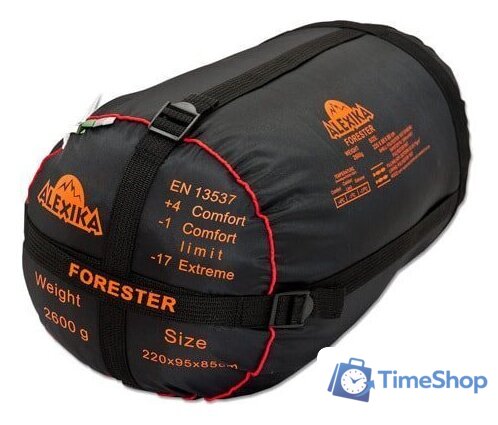 Спальный мешок AlexikA Forester (зеленый, левая молния) - Изображение №5 — Интернет-магазин Time-Shop