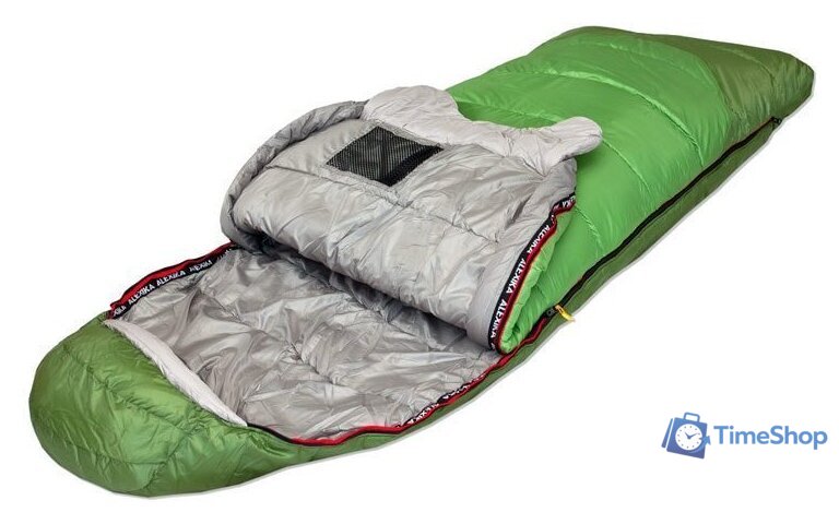 Спальный мешок AlexikA Forester (зеленый, левая молния) - Изображение №4 — Интернет-магазин Time-Shop