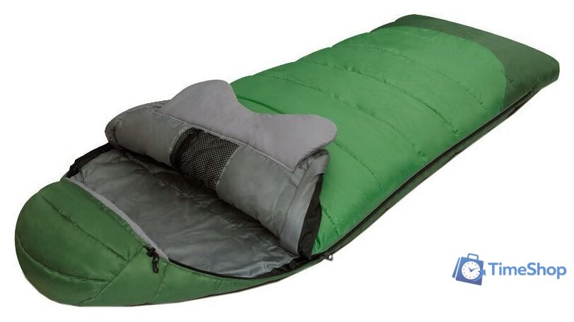 Спальный мешок AlexikA Forester (зеленый, левая молния) - Изображение №1 — Интернет-магазин Time-Shop