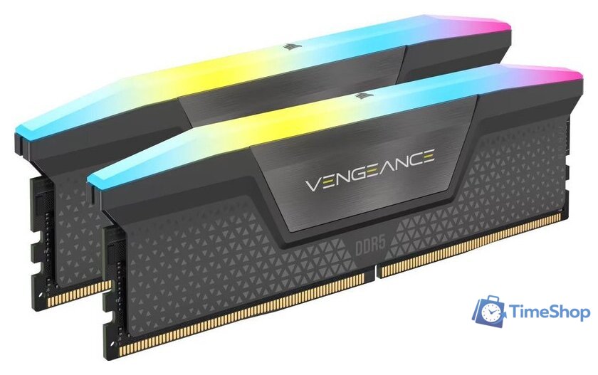 Оперативная память Corsair Vengeance RGB 2x16ГБ DDR5 6400 МГц CMH32GX5M2B6400Z32 - Изображение №1 — Интернет-магазин Time-Shop