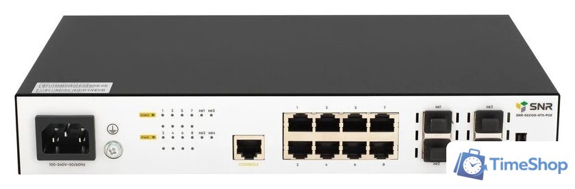 Управляемый коммутатор уровня 2+ SNR SNR-S5210G-8TX-POE - Изображение №1 — Интернет-магазин Time-Shop