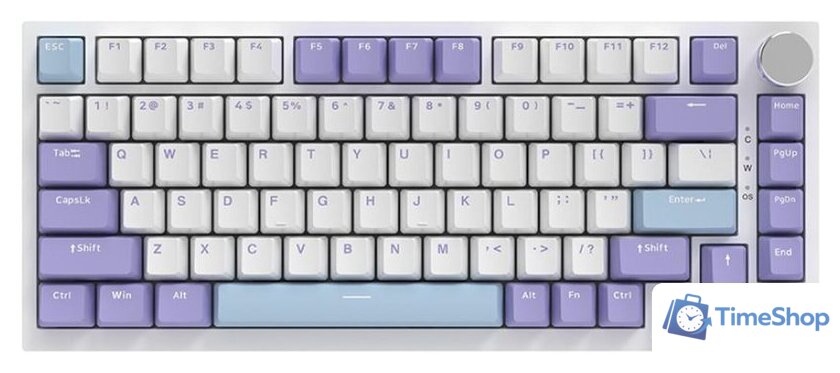 Клавиатура Ajazz AK820 Max (фиолетовый/белый/синий, Magnetic Switches) - Изображение №1 — Интернет-магазин Time-Shop