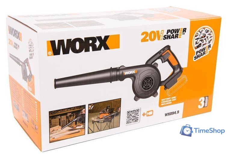 Ручная воздуходувка Worx WX094.9 (без АКБ) - Изображение №3 — Интернет-магазин Time-Shop