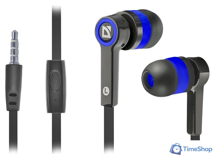 Наушники Defender Pulse 420 (черный/синий) [63423] - Изображение №1 — Интернет-магазин Time-Shop