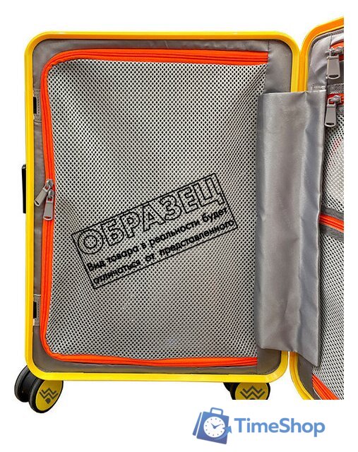 Чемодан DoubleW 005# (M, белый) - Изображение №6 — Интернет-магазин Time-Shop