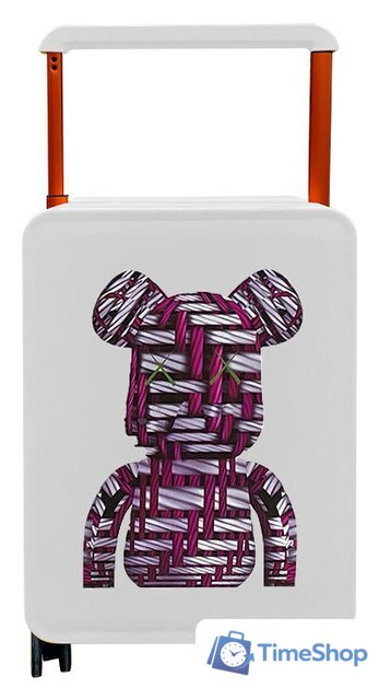 Чемодан DoubleW 005# (M, белый) - Изображение №2 — Интернет-магазин Time-Shop