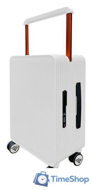 Чемодан DoubleW 005# (M, белый) - Изображение №4 — Интернет-магазин Time-Shop