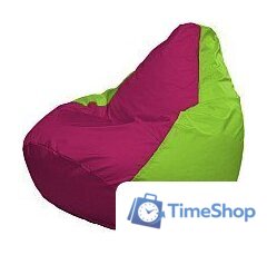 Кресло-мешок Flagman Груша Супер Мега 4XL Г5.1-390 (фуксия/салатовый) - Изображение №1 — Интернет-магазин Time-Shop