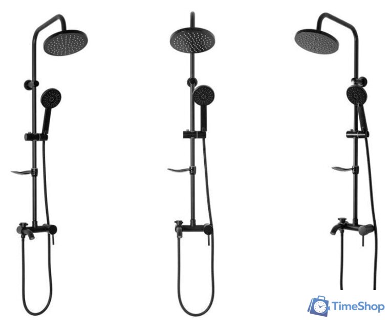 Душевая система  Rea Luis REA-P7005 (черный) - Изображение №3 — Интернет-магазин Time-Shop