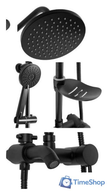 Душевая система  Rea Luis REA-P7005 (черный) - Изображение №2 — Интернет-магазин Time-Shop