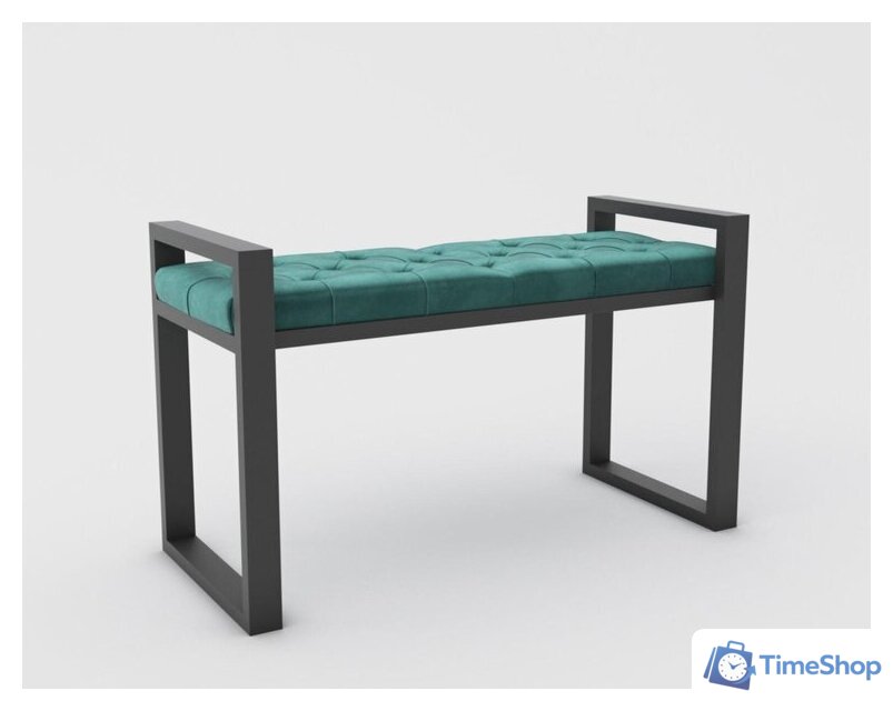 Банкетка Hype Mebel Бридж (черный/зеленый) - Изображение №1 — Интернет-магазин Time-Shop