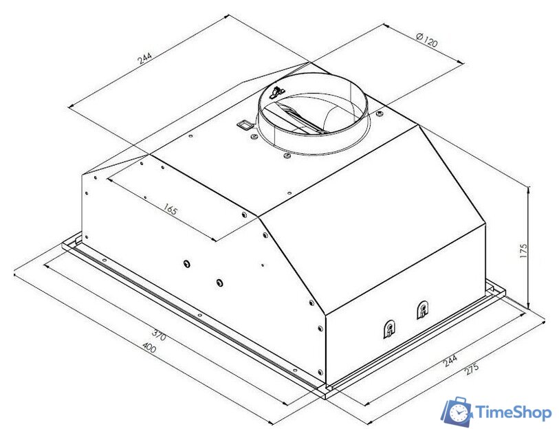 Кухонная вытяжка Krona Kate 400 White PB КА-00011835 - Изображение №10 — Интернет-магазин Time-Shop