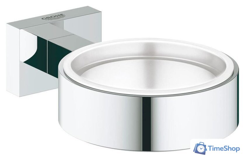 Держатель для мыльницы и стакана Grohe Essentials Cube 40508001 - Изображение №1 — Интернет-магазин Time-Shop